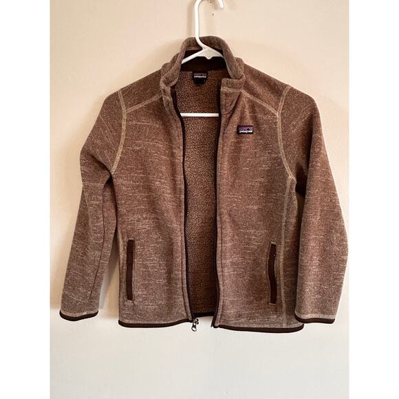 Patagonia Other - Patagonia Kids Better Sweater Jacket Small 7-8 Brown Full Zip Fleece Worn Wear